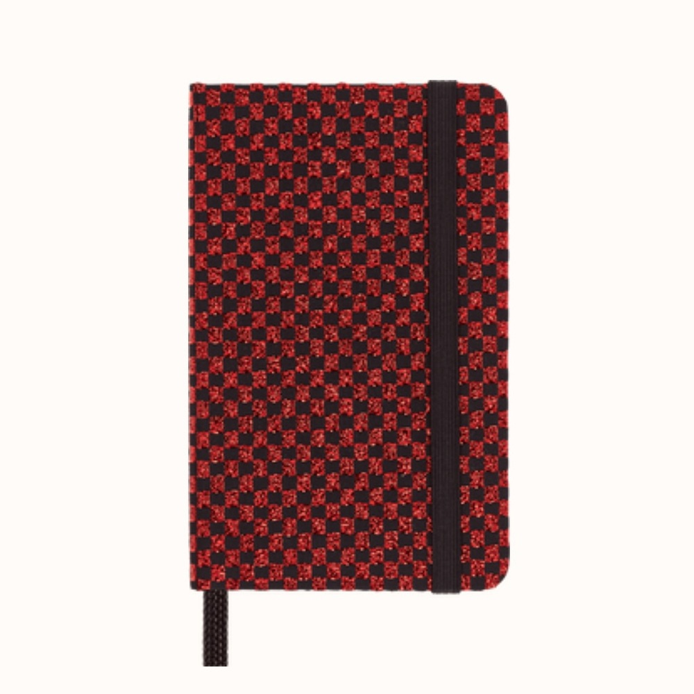 Moleskin Metallic Red Shine Notebook XS Plain Paper Hardcover W/ Black Gift Box